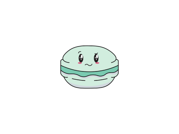 Charming Kawaii Macaron Illustrations for Creative Projects