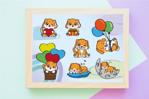 Cute Kawaii Dog Illustrations Set: More Than Just Pretty Pictures