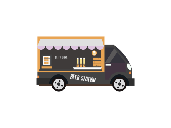 Isometric Beer Truck Illustrations: A Design Asset for Every Project