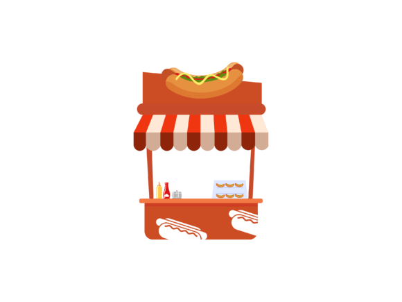 Isometric Hotdog Store Illustrations: Your Next Favorite Design Asset