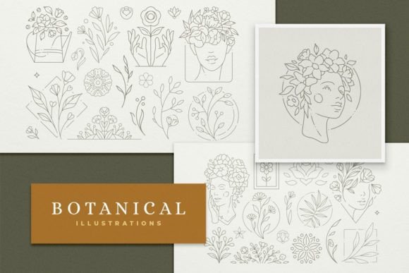 Line Art Botanical Illustrations Set: A Designer's Guide