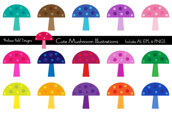 Whimsical Charm: Using Cute Mushroom Illustrations in Your Projects